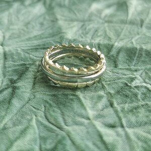 Kendra Scott Mixed Metal Quinn Triple Band Ring Size 7